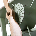 Полка книжная зеленая в виде аэроплана в стиле лофт FLY варинант исполнения - 2 | Loft Concept в Уфе