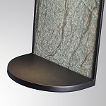 Настенный светильник зеленого цвета с черной рамкой овальной формы с полкой Herbarium  варинант исполнения - 5 | Loft Concept в Уфе