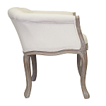 Кресло низкое в стиле прованс Бежевый Лен Louis French Armchair  варинант исполнения - 1 | Loft Concept в Уфе