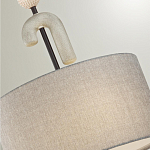 Люстра с серым тканевым плафоном Flourish варинант исполнения - 4 | Loft Concept в Уфе