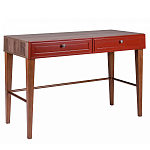 Стол письменный из массива бука с 2-мя ящиками красный Wenge Light варинант исполнения - 1 | Loft Concept в Уфе