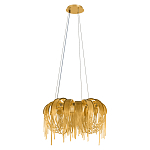 Люстра подвесная круглая с изогнутыми металлическими дугами и ниспадающими цепочками 65 см Atlantis Chain варинант исполнения - 2 | Loft Concept в Уфе