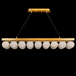 Люстра линейная прямоугольная с сферическими плафонами Phased Spheres варинант исполнения - 1 | Loft Concept в Уфе