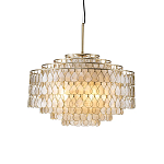 Люстра многоярусная с декором из натуральной морской ракушки Iridescent Light варинант исполнения - 1 | Loft Concept в Уфе