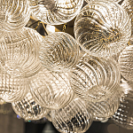 Люстра подвесная с рифлёными стеклянными шарами в форме воздушного облака Berries Chandelier варинант исполнения - 3 | Loft Concept в Уфе