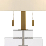 Настольная лампа прямоугольная на прозрачном основании Charm and Luxury варинант исполнения - 1 | Loft Concept в Уфе