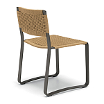 Дизайнерский стул с каркасом из металла с плетеными сиденьем и спинкой GREEN POINT Chair варинант исполнения - 3 | Loft Concept в Уфе