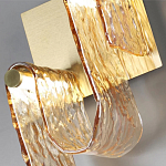 Бра волнистой формы из фактурного стекла Wave варинант исполнения - 8 | Loft Concept в Уфе