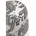 Пуф Wakonda с Круглыми ножками Черно-Белый орнамент варинант исполнения - 4 | Loft Concept в Уфе