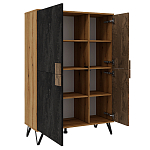 Шкаф двухдверный с 2-мя отделами с полками Stone Effect варинант исполнения - 3 | Loft Concept в Уфе