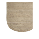 Столик кофейный кремового цвета с овальной столешницей и круглым основанием Cream Dalmen Table варинант исполнения - 4 | Loft Concept в Уфе