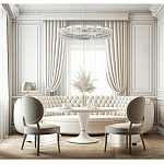 Люстра кольцевая с текстурной огранкой Reflection of Reality варинант исполнения - 5 | Loft Concept в Уфе