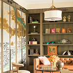 Обои ручная роспись Bamboo River Blossom Original colourway on Deep Rich Gold gilded paper with pearlescent antiquing варинант исполнения - 3 | Loft Concept в Уфе