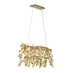 Люстра золотая с декором в виде веток эвкалипта Eucalyptus Branches варинант исполнения - 2 | Loft Concept в Уфе