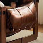 Кресло-диван кожаное на деревянном каркасе Medieval Furniture варинант исполнения - 4 | Loft Concept в Уфе