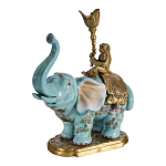 Подсвечник в виде слона из фарфора с бронзовыми элементами Elephant in the Garden of Eden варинант исполнения - 2 | Loft Concept в Уфе