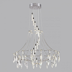 Люстра подвесная из металла с хрустальными прозрачными подвесками Quasar 81 варинант исполнения - 10 | Loft Concept в Уфе