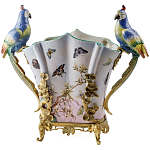 Ваза фарфоровая с попугаями Ferra варинант исполнения - 2 | Loft Concept в Уфе