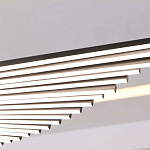 Люстра в виде распахнутых крыльев из тонких металлических планок Flight of Freedom варинант исполнения - 12 | Loft Concept в Уфе