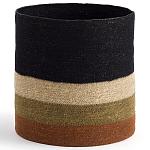 Плетеная корзина в полоску Iweala Wicker Basket варинант исполнения - 1 | Loft Concept в Уфе