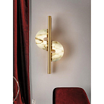 Бра  с фигурным мраморным рассеивателем Spiral of Warm Light варинант исполнения - 7 | Loft Concept в Уфе