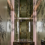 Обои ручная роспись Silk Tree Original colourway on White Metal gilded paper варинант исполнения - 1 | Loft Concept в Уфе