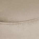 Банкетка овальная бежевый велюр на 4-х металлических ножках черного цвета SANJAY варинант исполнения - 5 | Loft Concept в Уфе