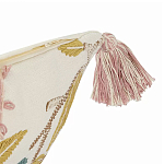 Чехол на подушку с кисточками и вышивкой птиц Ethnic mix Birds Rect варинант исполнения - 2 | Loft Concept в Уфе