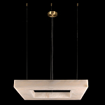 Люстра с квадратным каменным плафоном Calcite Square Light варинант исполнения - 2 | Loft Concept в Уфе
