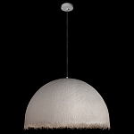Подвесной светильник в форме купола белого цвета с ажурной бахромой Tactile Line варинант исполнения - 3 | Loft Concept в Уфе