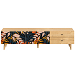 Длинная ТВ-тумба с принтом на ящиках Elise TV Stand варинант исполнения - 10 | Loft Concept в Уфе