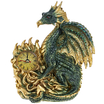 Часы в виде дракона Green Gold Dragon Clock варинант исполнения - 1 | Loft Concept в Уфе