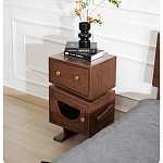 Тумбочка прикроватная с ящиком и дверцей Робот Robot Desk варинант исполнения - 4 | Loft Concept в Уфе