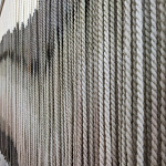 Пейзаж из нитей Макраме Wall decor Black and White Landscape варинант исполнения - 3 | Loft Concept в Уфе