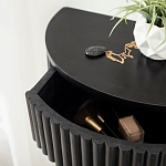 Прикроватный подвесной столик с ящиком черный Bedside Hanging Table варинант исполнения - 3 | Loft Concept в Уфе