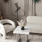 Кресло дизайнерское для лаунж зоны жемчужного цвета Pearl Lounge варинант исполнения - 2 | Loft Concept в Уфе