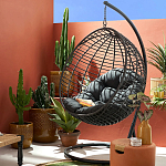 Подвесное уличное кресло Wallaker Hanging Chair варинант исполнения - 8 | Loft Concept в Уфе