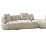 Угловой диван Calypso с поворотным механизмом и пуфом   варинант исполнения - 2 | Loft Concept в Уфе