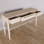 Дизайнерская Консоль с полкой и ящиком Primo Светлый дуб варинант исполнения - 6 | Loft Concept в Уфе