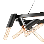 Люстра круглая с трубчатыми лампочками Vanguard Circle варинант исполнения - 2 | Loft Concept в Уфе