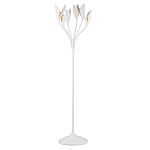 Торшер белый с плафонами в виде лепестков Delicate Flower варинант исполнения - 1 | Loft Concept в Уфе