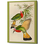 Постер на холсте с изображением птиц Blooming Birds Poster варинант исполнения - 3 | Loft Concept в Уфе