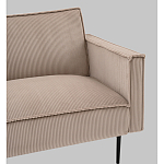 Диван современный вельветовый прямой Worcester Бежевый  варинант исполнения - 3 | Loft Concept в Уфе