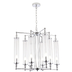 Люстра с 8-ю прозрачными цилиндрическими плафонами Jeanette варинант исполнения - 3 | Loft Concept в Уфе
