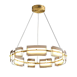 Люстра круглая с янтарными стеклянными плафонами Lighting of Space варинант исполнения - 1 | Loft Concept в Уфе