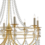 Люстра с декором из прозрачных бусин Glowing Crystals варинант исполнения - 1 | Loft Concept в Уфе