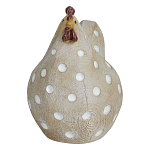 Статуэтка курица с текстурной поверхностью бежевого цвета Rustic Chicken варинант исполнения - 1 | Loft Concept в Уфе