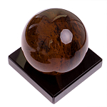 Настольный письменный набор с часами из природного камня обсидиана Royal Set варинант исполнения - 6 | Loft Concept в Уфе