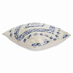 Чехол на подушку с узором в этно-стиле Blue Ikat варинант исполнения - 1 | Loft Concept в Уфе