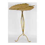 Столик приставной с столешницей Тропический лист Tropical Forest gold варинант исполнения - 2 | Loft Concept в Уфе